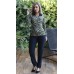 062353 Blusa Ramany Manga Longa Estampada